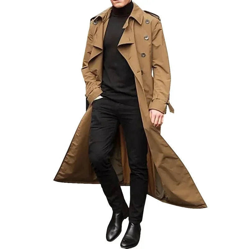 Trench coat décontracté et tendance pour hommes