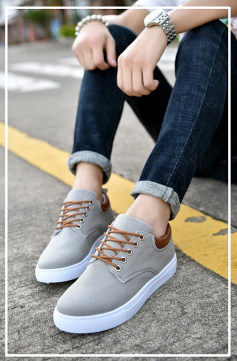 Homme Baskets cool avec semelles blanches