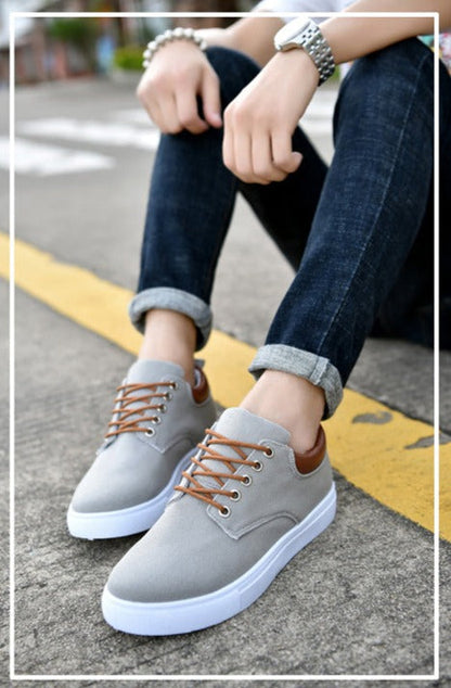 Homme Baskets cool avec semelles blanches