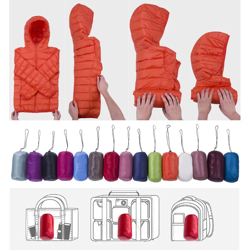 Doudoune Ultralégère pour Femme – Manteau Léger Élégant et Confortable