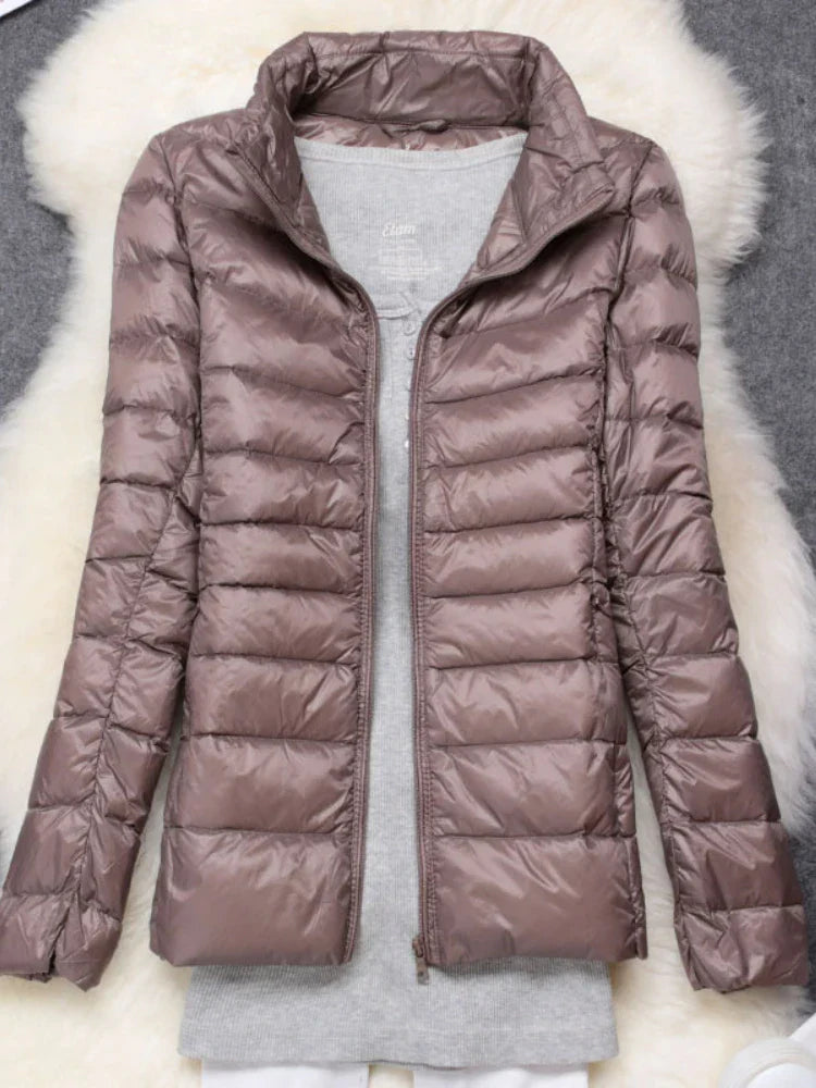 Doudoune Ultralégère pour Femme – Manteau Léger Élégant et Confortable