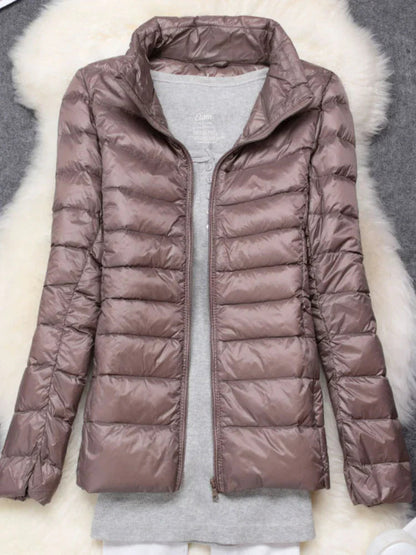 Doudoune Ultralégère pour Femme – Manteau Léger Élégant et Confortable