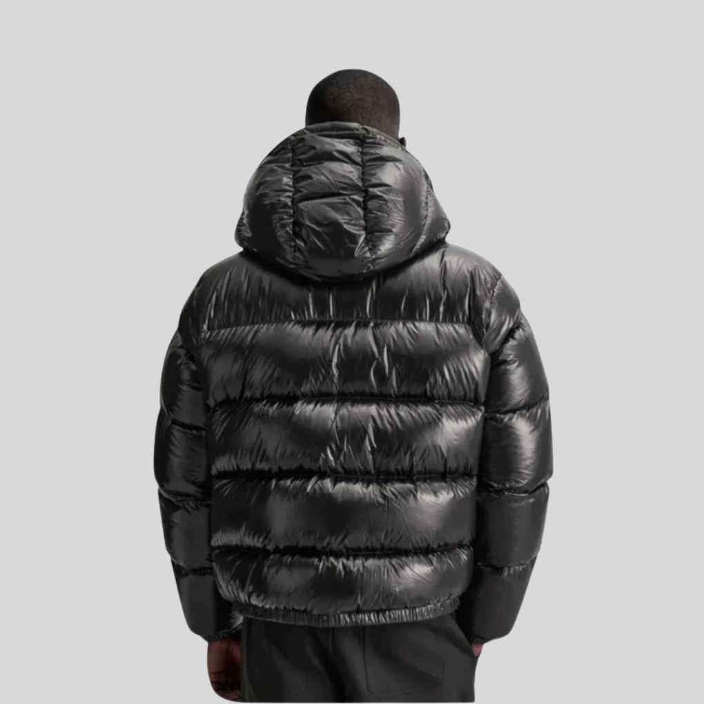 Veste Doudoune Noire Premium Pour Hommes – Parka Hivernale Isolée Avec Fermeture Éclair