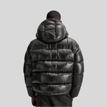Veste Doudoune Noire Premium Pour Hommes – Parka Hivernale Isolée Avec Fermeture Éclair