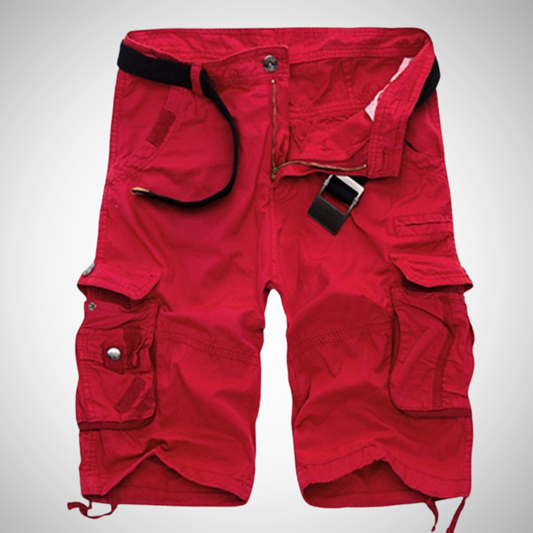 Short cargo homme – Bermuda multi-poches avec ceinture incluse