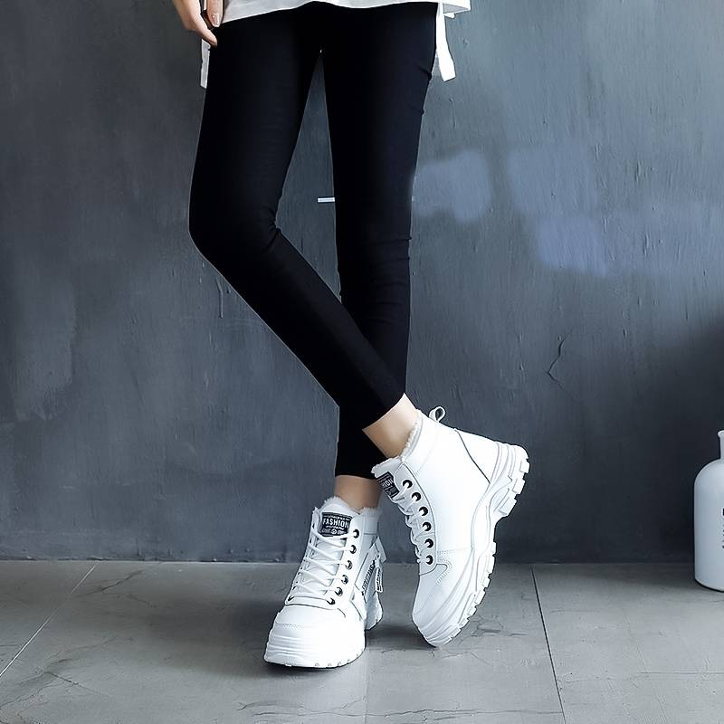 Bottes D’Hiver Élégantes Femme – Confort Lacées Doublées Polaire