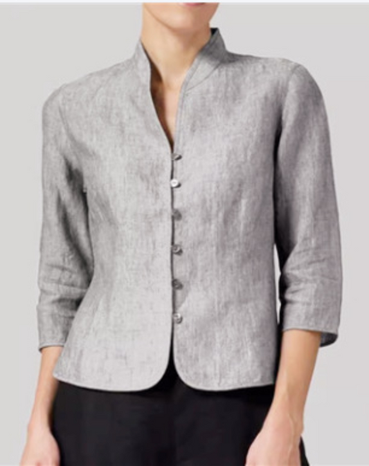 Blouse à Col Montant pour Femme – Haut Élégant de Haute Qualité