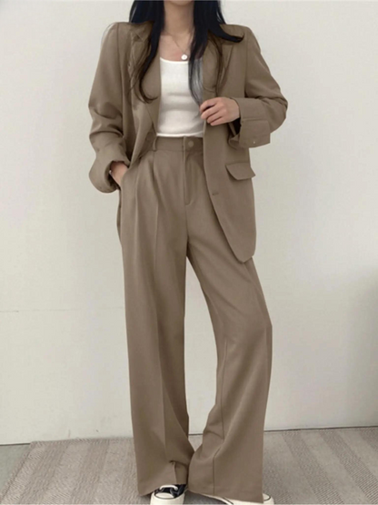 Tailleur Femme Deux Pièces | Tailleur Pantalon Femme | Ensemble Femme Deux Pièces
