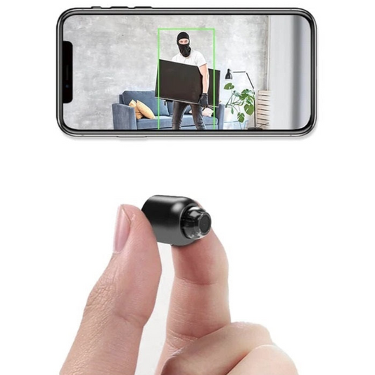 Mini Caméra de Sécurité WiFi Sans Fil – Surveillance Intérieure HD 1080P, Détection de Mouvement et Vision Nocturne pour Maison Intelligente