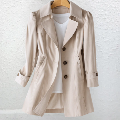 Manteau femme vintage long boutonne - Elegant et raffine