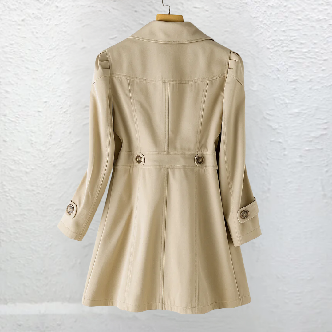 Manteau femme vintage long boutonne - Elegant et raffine