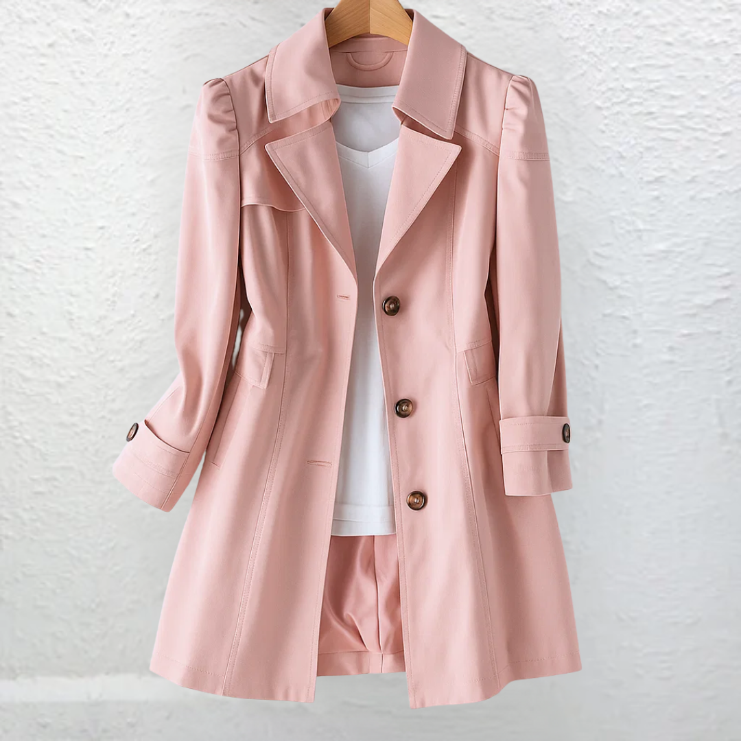 Manteau femme vintage long boutonne - Elegant et raffine