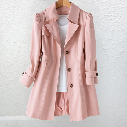 Manteau femme vintage long boutonne - Elegant et raffine