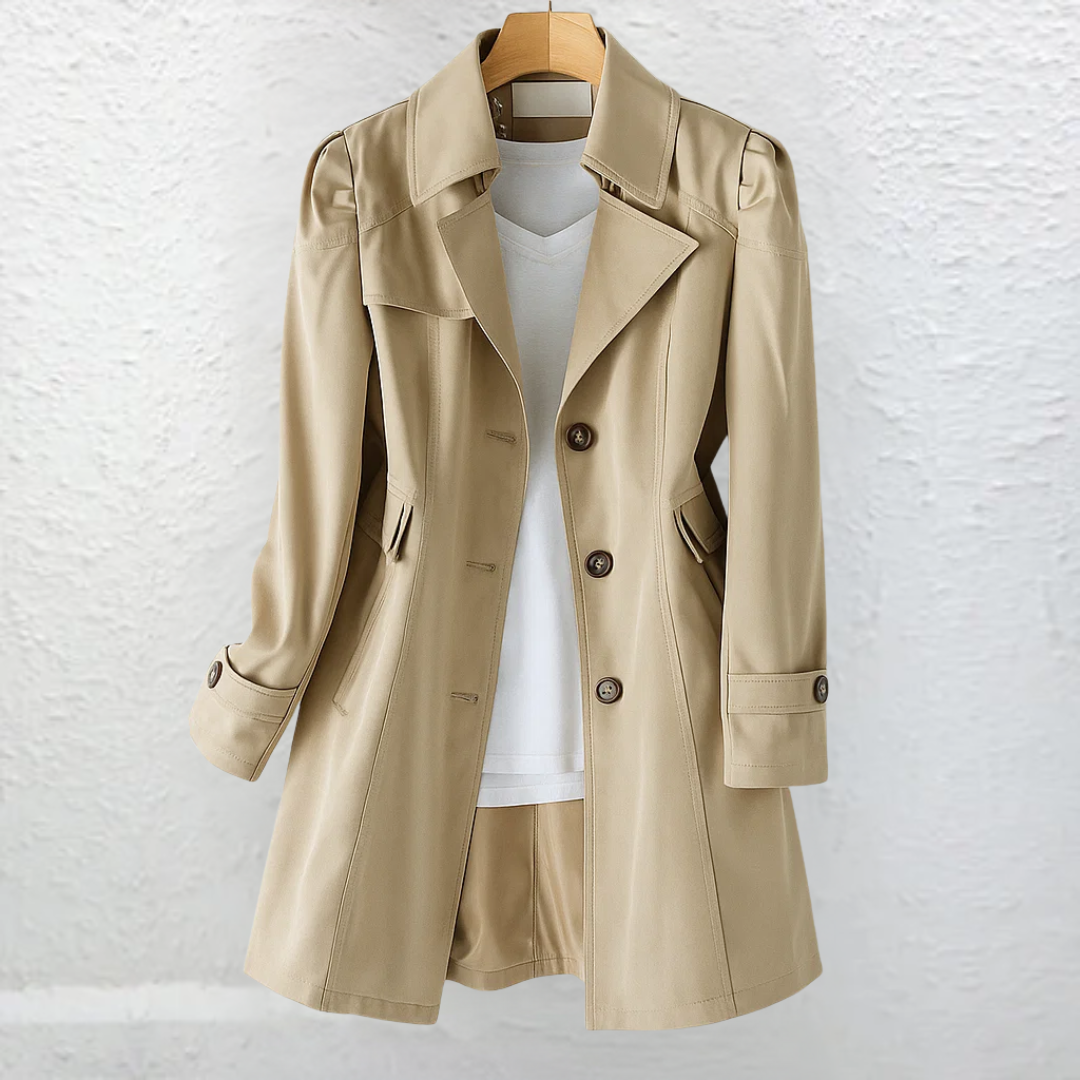 Manteau femme vintage long boutonne - Elegant et raffine