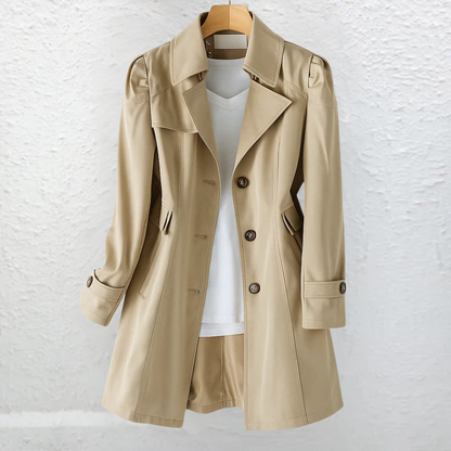 Manteau femme vintage long boutonne - Elegant et raffine