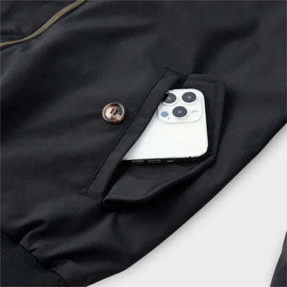 Veste Légère à Fermeture Éclair pour Homme – Col Montant de Transition Veste