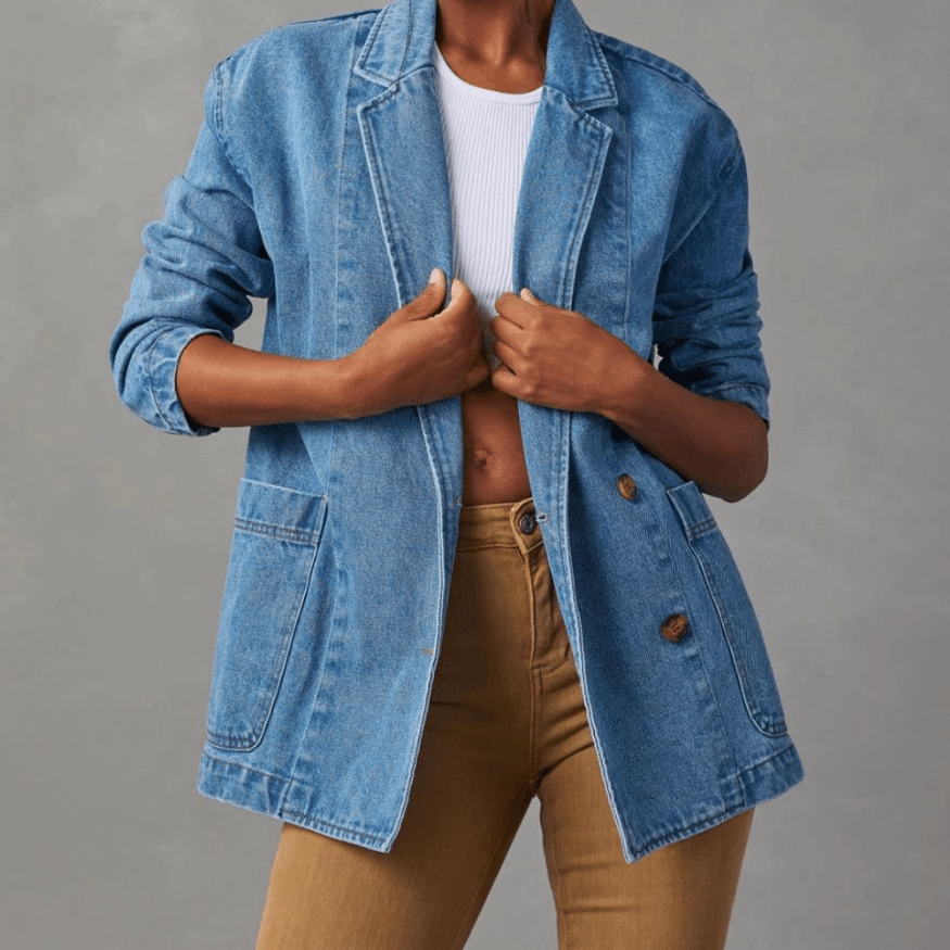 Veste en jean femme coupe feminine - Casual et moderne