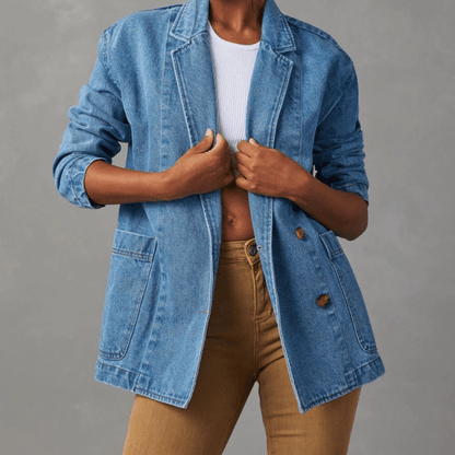 Veste en jean femme coupe feminine - Casual et moderne