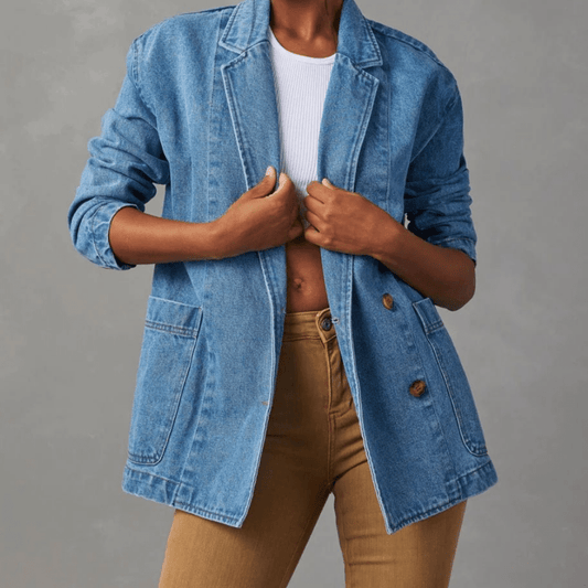 Giacca da donna in denim dal taglio femminile - Casual e moderna