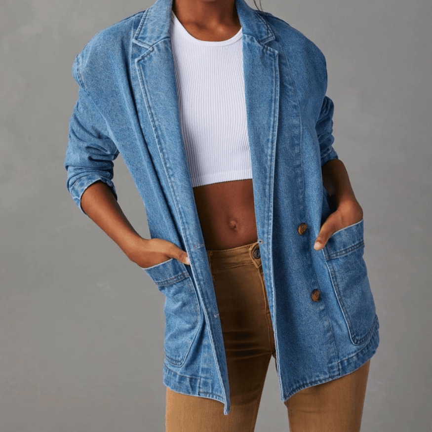 Veste en jean femme coupe feminine - Casual et moderne