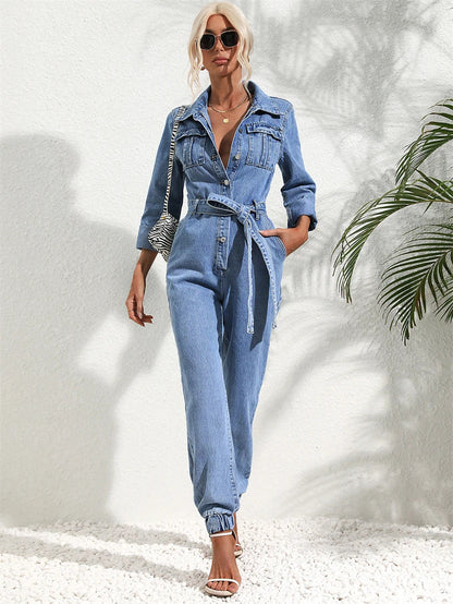 Combinaison en jean pour femme – Confortable et élégante en look denim