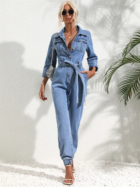 Combinaison en jean pour femme – Confortable et élégante en look denim