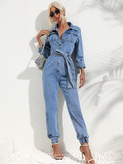 Combinaison en jean pour femme – Confortable et élégante en look denim