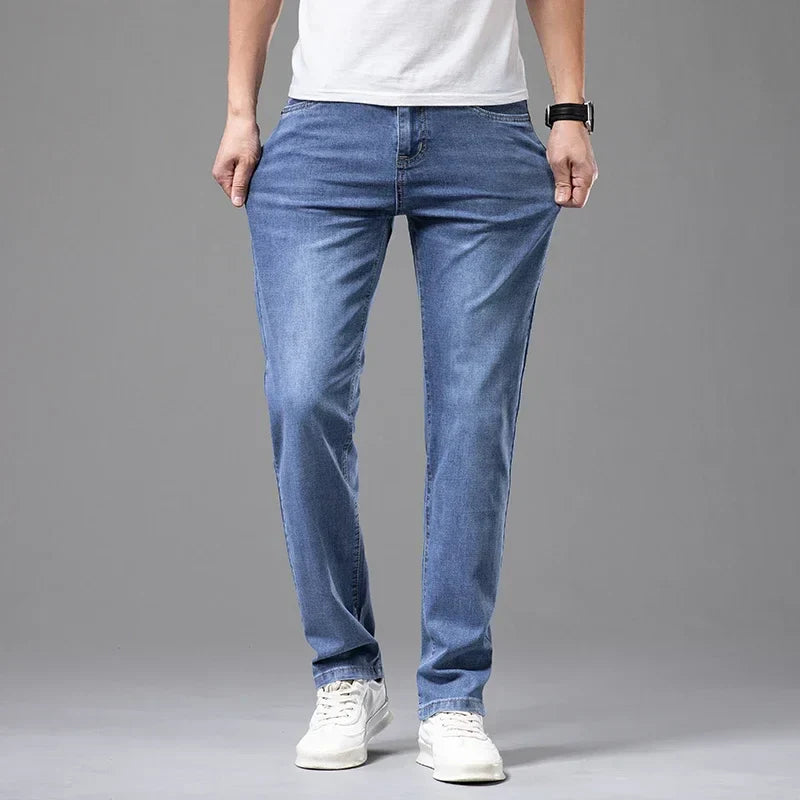 Jean Homme Premium Résistant Coupe Droite Ajustée – Denim Quotidien