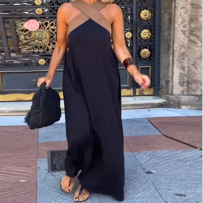 Abito maxi incrociato donna – Elegante e fluido