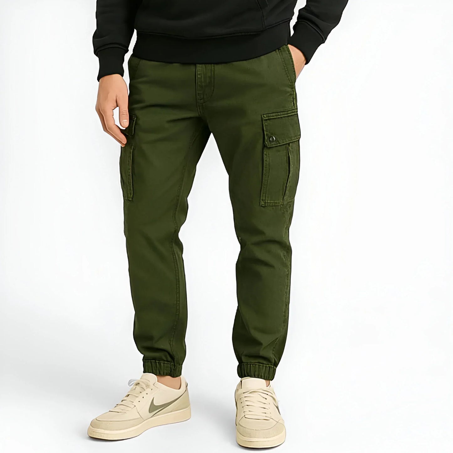 Pantalon Cargo Homme en Coton Casual Premium – Style Quotidien Élégant