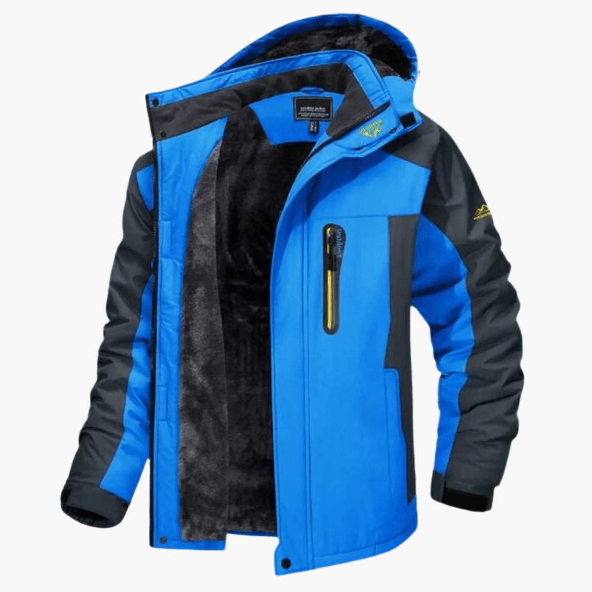 Veste Homme Premium Extérieur Doublée en Polaire – Manteau à Capuche Imperméable