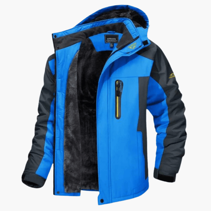 Veste Homme Premium Extérieur Doublée en Polaire – Manteau à Capuche Imperméable