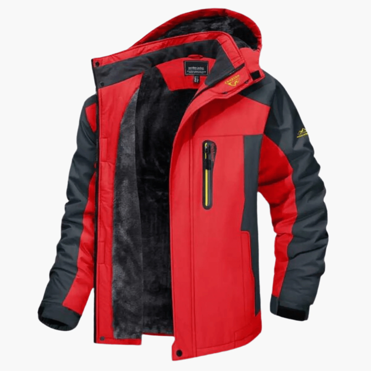 Veste Homme Premium Extérieur Doublée en Polaire – Manteau à Capuche Imperméable
