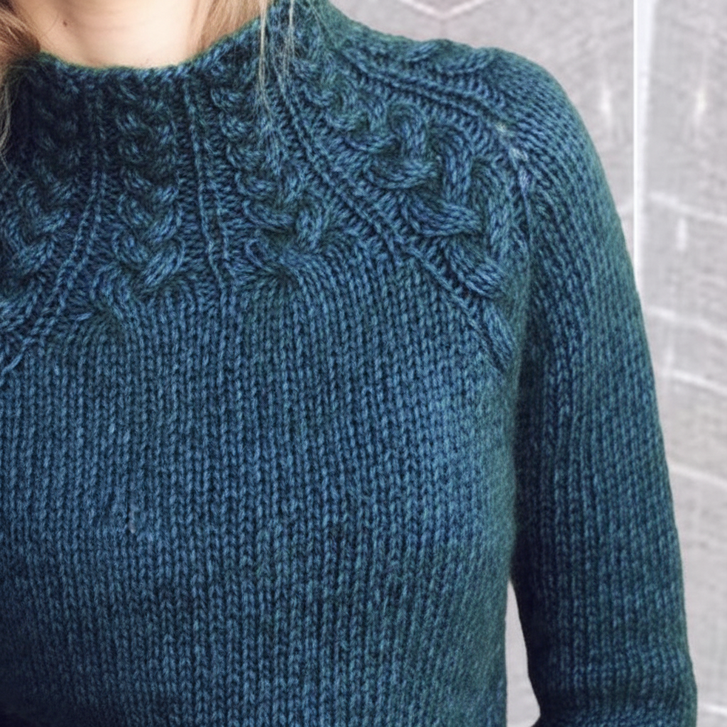 Jersey de punto suave para mujer - Sencillo y cálido