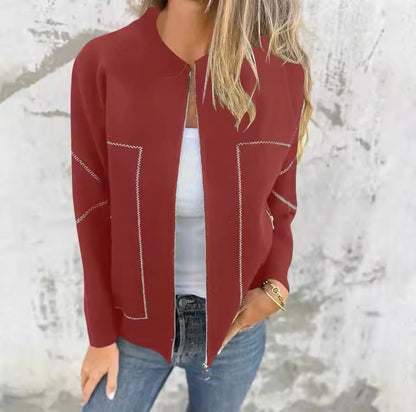 Veste Zippée Premium pour Femme – Vêtement d’Extérieur Léger et Confortable
