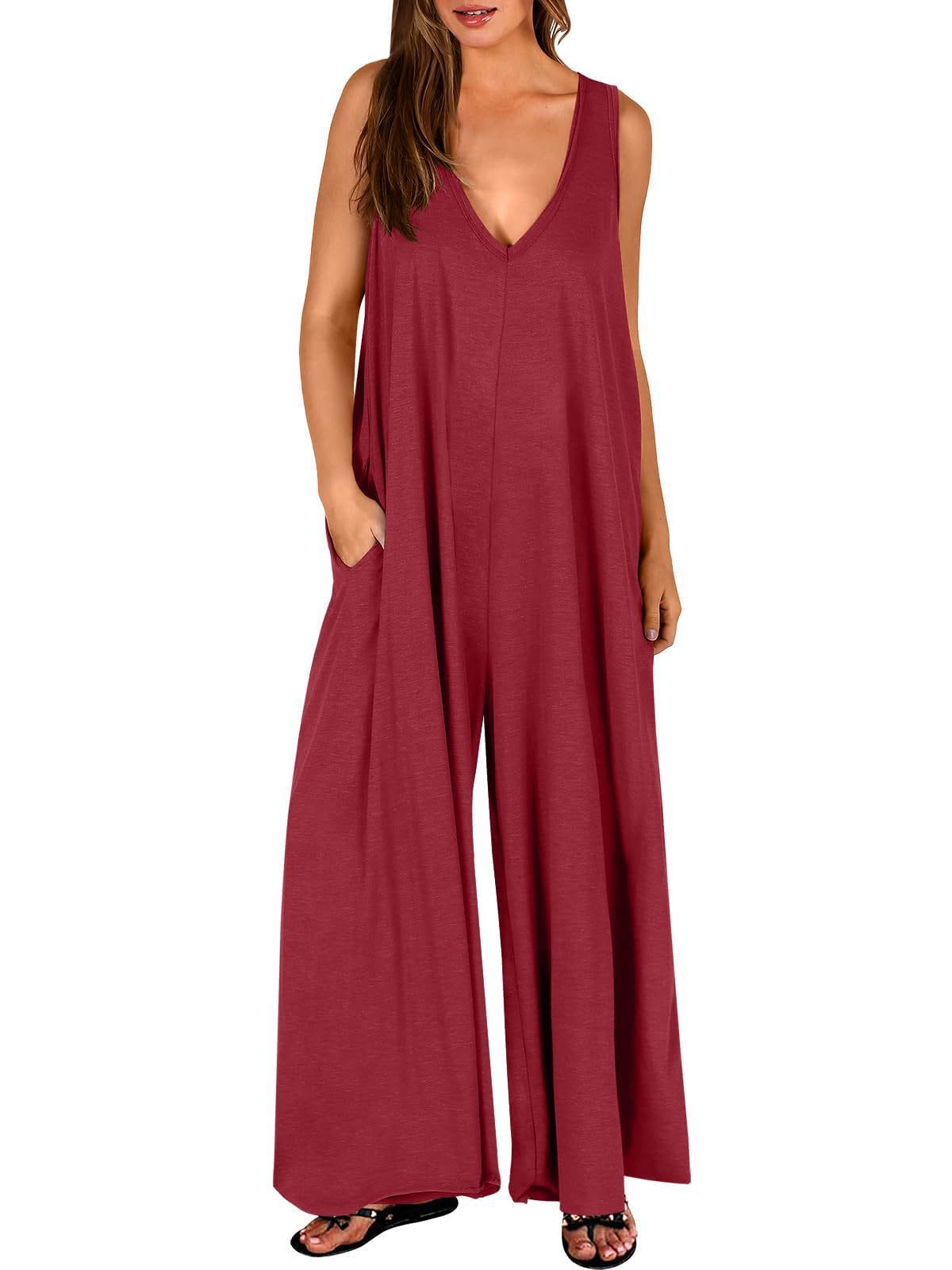Combinaison femme confortable – Jumpsuit fluide et respirante pour un look chic au quotidien