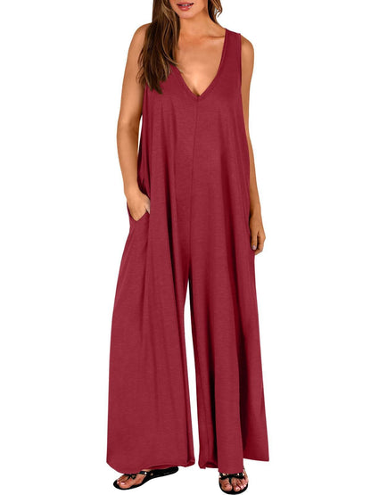 Combinaison femme confortable – Jumpsuit fluide et respirante pour un look chic au quotidien