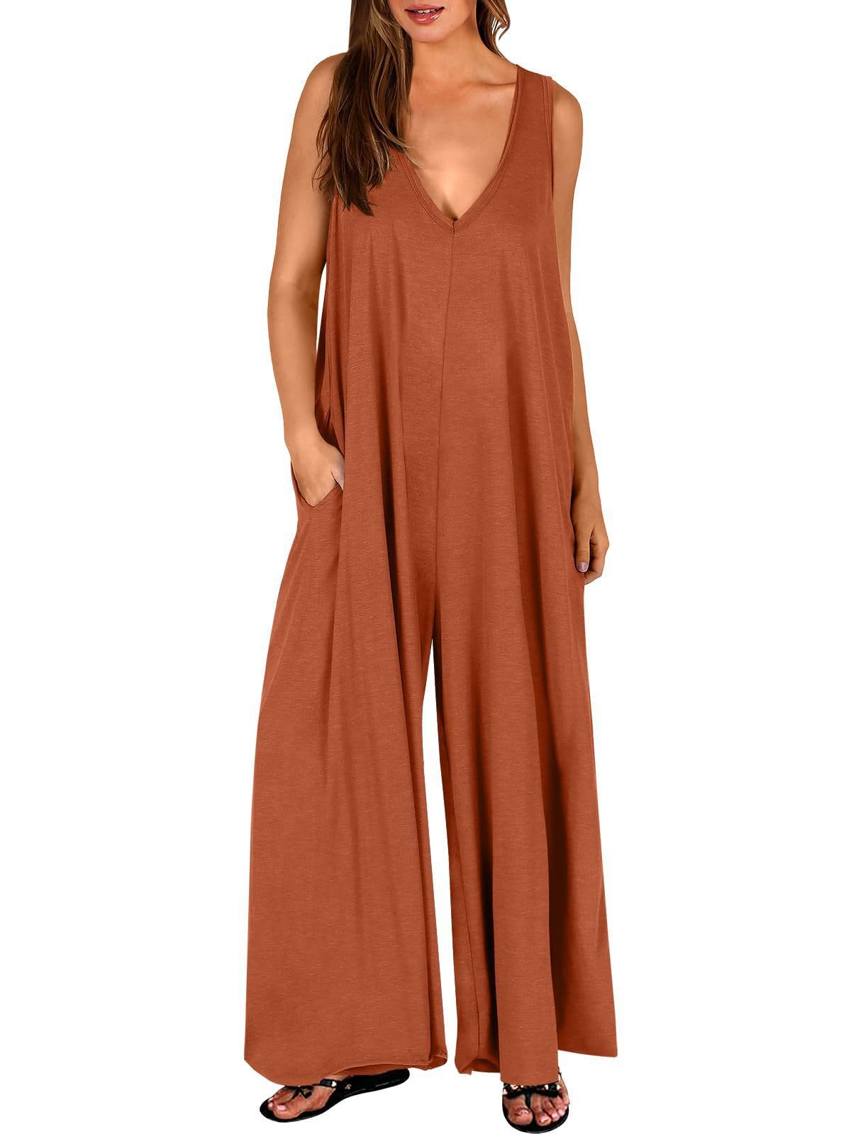 Combinaison femme confortable – Jumpsuit fluide et respirante pour un look chic au quotidien