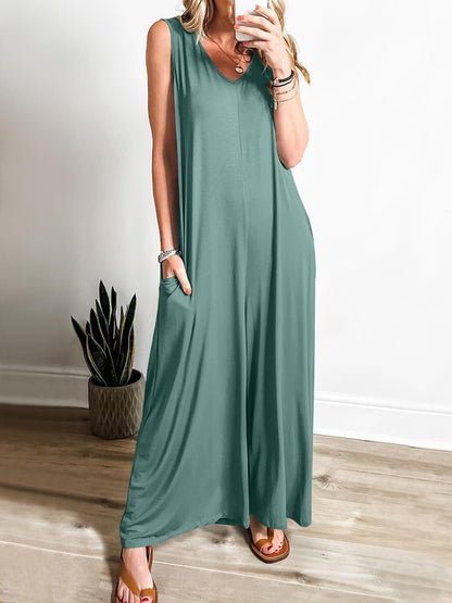 Combinaison femme confortable – Jumpsuit fluide et respirante pour un look chic au quotidien