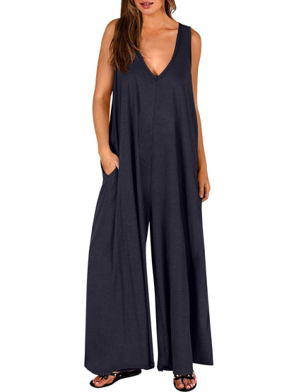 Combinaison femme confortable – Jumpsuit fluide et respirante pour un look chic au quotidien