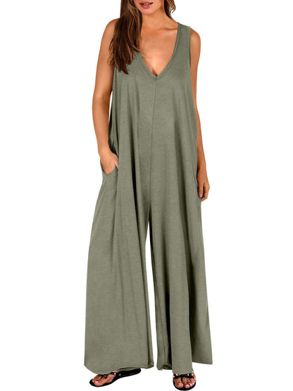 Combinaison femme confortable – Jumpsuit fluide et respirante pour un look chic au quotidien