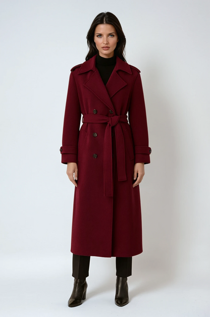 Manteau d’Hiver Bordeaux pour Femme