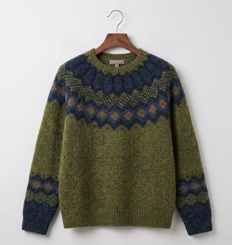 Jersey de punto nórdico para mujer - Cálido y tradicional