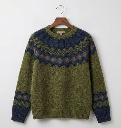Jersey de punto nórdico para mujer - Cálido y tradicional