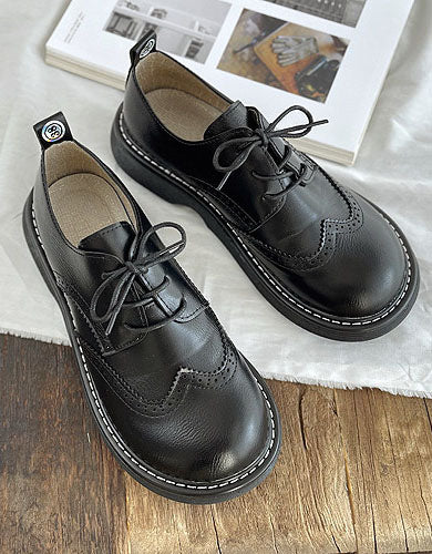 Chaussures Oxford à bout carré large pour femme