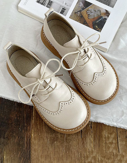 Chaussures Oxford à bout carré large pour femme