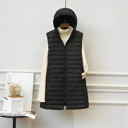 Manteau Long Sans Manches Sleeveless Elegance