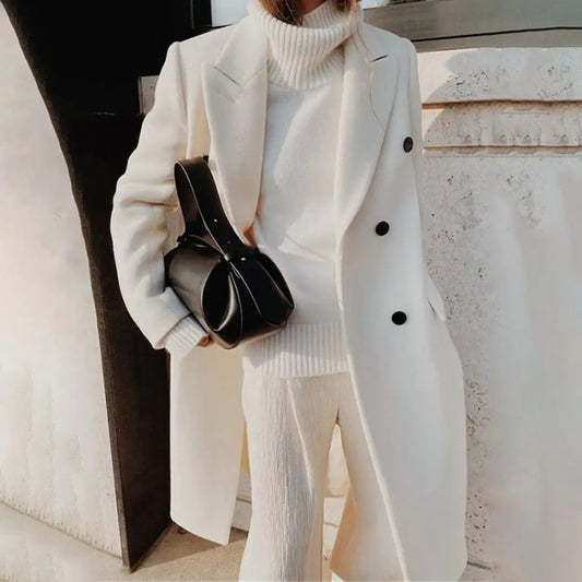 Manteau en laine élégant pour femme