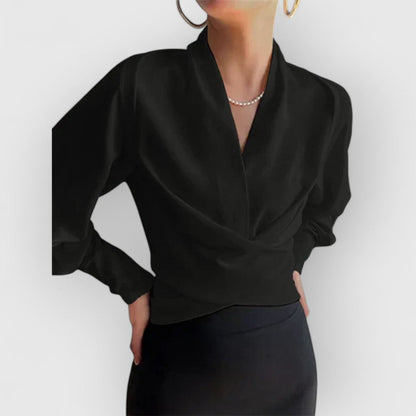 Blouse à manches bouffantes pour femme – Haut élégant et stylé