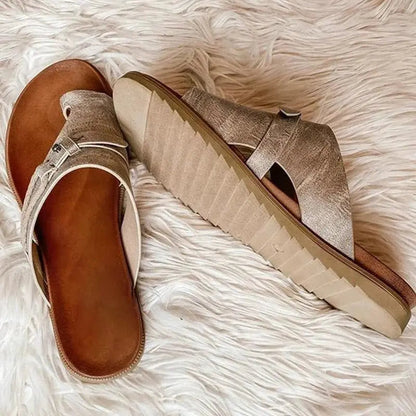 Sandalias de mujer confort con suela flexible - Prácticas y veraniegas
